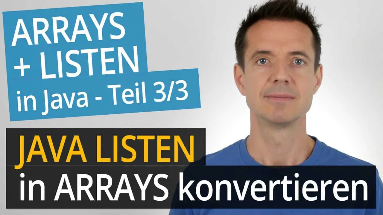 Java Listen in Arrays konvertieren – Video 3 Thumbnail