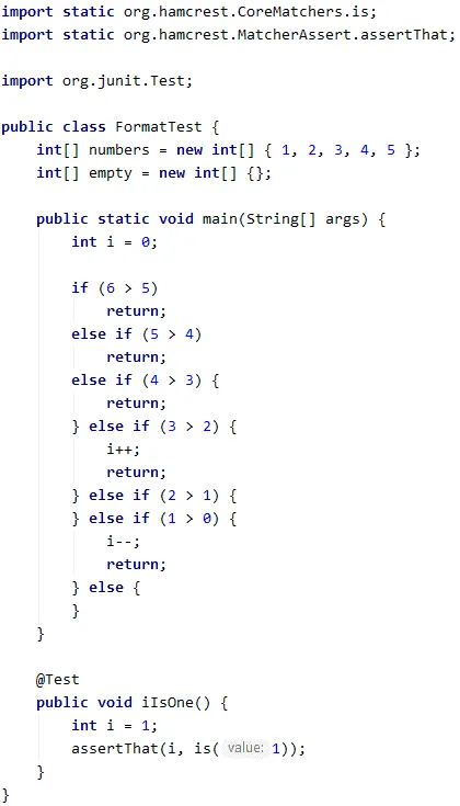 Eclipse’s “Java Conventions” formatter