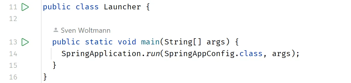 intellij launch application