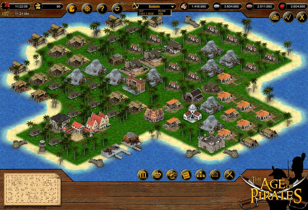 Browser-Spiel Feenix – The Age of Pirates, entwickelt bei eleisure AG